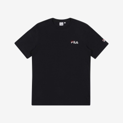 Fila Small Linear Logo - Miesten Poolopaita - Mustat | FI-26382